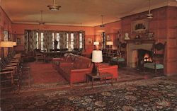 The Lounge - Manresa Jesuit Retreat House Bloomfield Hills, MI Postcard Postcard Postcard