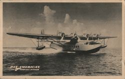 Pan American Airways S-42 Flying Clipper Ship Postcard