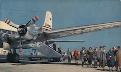 DC-6 and DC-6B Mainliners, United Airlines Airline Advertising Postcard Postcard Postcard