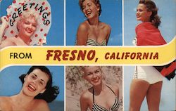 Greetings From Fresno, California Postcard