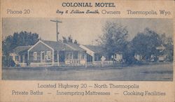 Colonial Motel Postcard