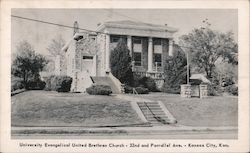 University Evangelical United Brethren Church Kansas City, KS Postcard Postcard Postcard