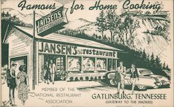 Jansen's Restaurant Gatlinburg, TN Postcard Postcard Postcard
