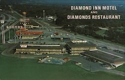 Diamond Inn Motel & Diamonds Restaurant Postcard