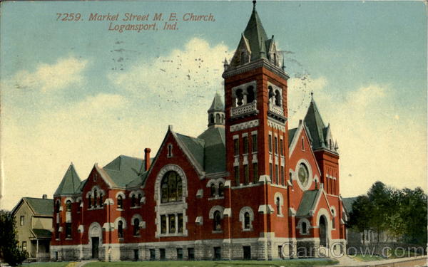 Market Street M. E. Church Logansport Indiana