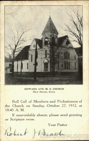M. E. Church, Howard Ave. New Haven Connecticut