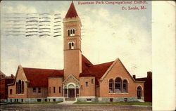 Fountain Park Congregational Church Postcard