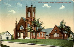 First Bapist Church Livermore Falls, ME Postcard Postcard