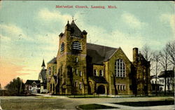 Methodist Church Lansing, MI Postcard Postcard