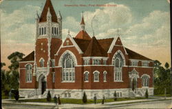 First Bapist Church Greenville, MS Postcard Postcard