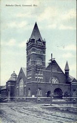 Methodist Church Greenwood, MS Postcard Postcard