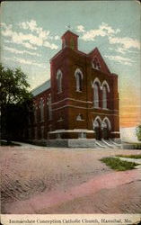 Immaculate Conception Catholic Church Hannibal, MO Postcard Postcard