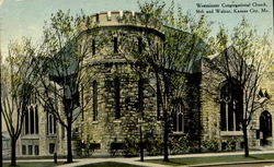 Westminster Congregational Church, 36th And Walnut Kansas City, MO Postcard Postcard