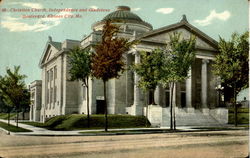 Christian Church , Independence And Gladstone, Boulevard Postcard