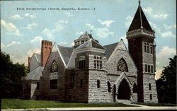 First Presbyterian Church Emporia, KS Postcard Postcard