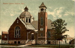 Baptist Church Davison, MI Postcard Postcard