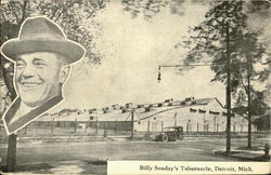 Billy Sunday's Tabernacle Detroit, MI Postcard Postcard