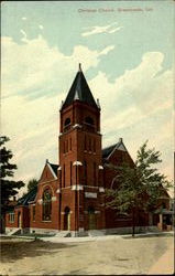 Christian Church Greencastle, IN Postcard Postcard