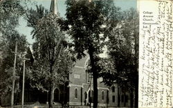 College Ave. Church Postcard