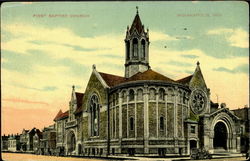 First Bapist Church Indianapolis, IN Postcard Postcard
