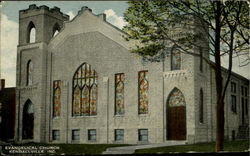 Evangelical Church Kendallville, IN Postcard Postcard