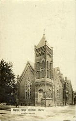 Jackson Street Christian Church Muncie, IN Postcard Postcard