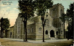 Friends Church Muncie, IN Postcard Postcard