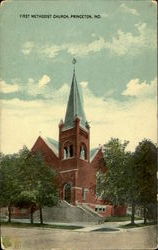 First Methodist Church Princeton, IN Postcard Postcard
