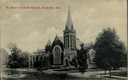 St. Mary's Catholic Church Rushville, IN Postcard Postcard