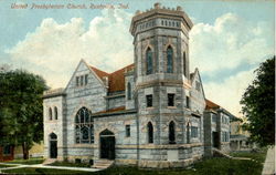 United Presbyterian Church Rushville, IN Postcard Postcard