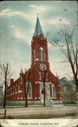 Catholic Church Columbus, IN Postcard Postcard
