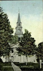 Congregational Church Woodstock, CT Postcard Postcard