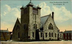First Presbyterian Church Bloomington, IL Postcard Postcard
