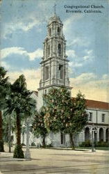 Congregational Church Riverside, CA Postcard Postcard