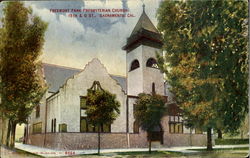 Freemont Park Presbyterian Church, 15th & O St Sacramento, CA Postcard Postcard