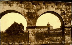 Mission San Luis Rey De Francia - 1798 Oceanside, CA Postcard Postcard