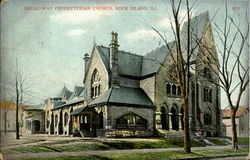 Broadway Presbyterian Church Rock Island, IL Postcard Postcard