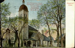 First Presbyterian Church Stamford, CT Postcard Postcard