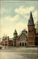 Central Baptist Church Norwich, CT Postcard Postcard