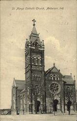 St. Mary's Catholic Church Anderson, IN Postcard Postcard