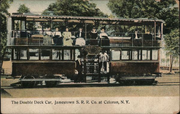 The Double Deck Car, Jamestown S.R.R. Co. Celoron New York