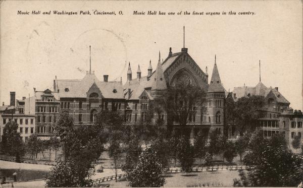 Music Hall and Washington Park Cincinnati Ohio