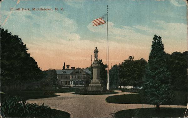 View of Thrall Park Middletown New York