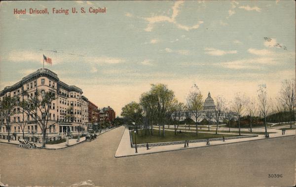 Hotel Driscoll, Facing U.S. Capitol Washington District of Columbia