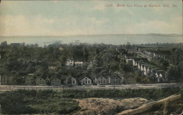 Birds Eye View of Harbor Erie Pennsylvania
