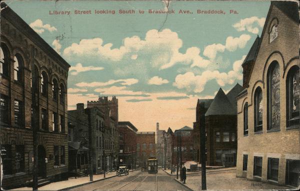Library Street Looking South to Braddock Ave. Pennsylvania