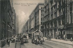 Wholesale District, Washington Ave. Postcard