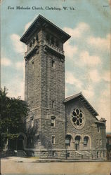 First Methodist Church Clarksburg, WV Postcard Postcard Postcard