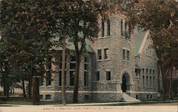 The Erwin Library and Institute building Boonville, NY Postcard Postcard Postcard