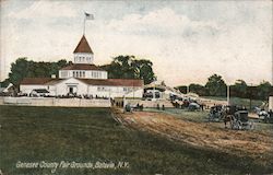 Genesee County Fair Grounds Postcard